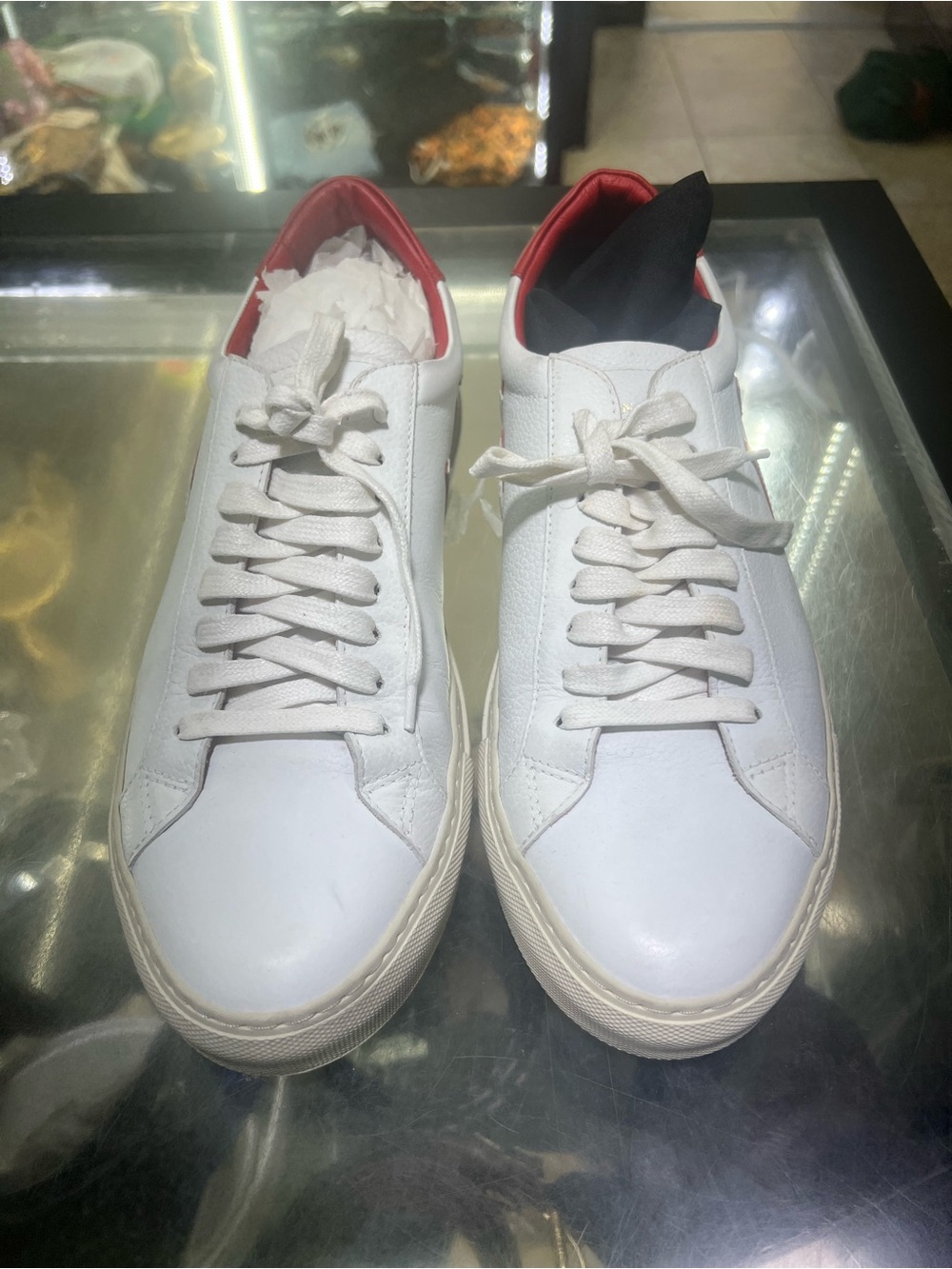 Men's White Givenchy Low Top Leather Sneakers